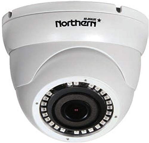 Northern Video HDDWIDE 4-in-1 Full HD 1080p Outdoor Eyeball Camera, White, 2.9