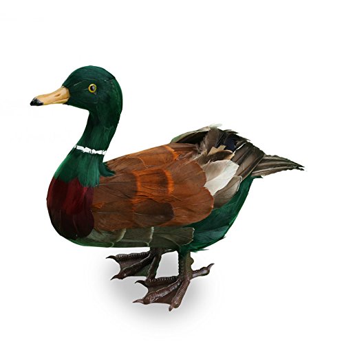 Factory Direct Craft Feathered Artificial Mallard Duck for Indoor Decor