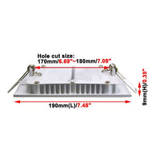 Load image into Gallery viewer, BRILLRAYDO 15W Warm White Ultra-Thin Square LED SMD 5730 Ceiling Panel Light Acrylic Board Lamp
