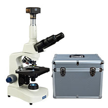Load image into Gallery viewer, OMAX 40X-2000X USB3 14MP Digital Lab Trinocular LED Compound Microscope with Aluminum Carrying Case
