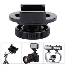 Load image into Gallery viewer, Acouto 360 Swivel Cold Shoe Mount Adapter Bracket Transfer Base Adapter with 1/4 Screw for Go pro DSLR Camera
