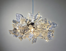 Load image into Gallery viewer, Lamp Shade - Pendant Transparent Flowers and Leaves - Hanging Light - Ceiling Lights for Home &amp; Kitchen - Light Fixtures Unique Decorations for Home and Office
