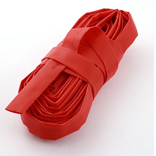 uxcell 12mm Dia Heat Shrinkable Tube Shrink Tubing Wire Wrap Sleeving 10M Red