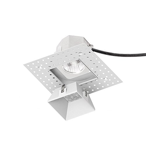 WAC Lighting R3ASDL-F927-WT Aether Square Invisible Trim with 90 CRI LED Light Engine Flood 40 Beam 2700K Warm White