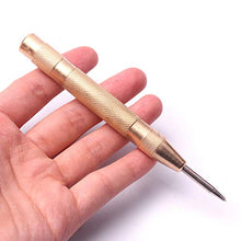 Load image into Gallery viewer, ATOPLEE Automatic Center Punch, Brass Body, 5in
