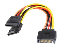 Load image into Gallery viewer, Rosewill RCSC-18012 6&quot; SATA Power Y Splitter Cables Male to Female
