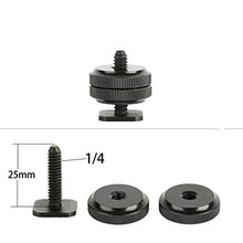 Load image into Gallery viewer, Metal 1/4&quot; Tripod Screw Hot Shoe Mount Adapter to Flash Umbrella Holder Stand Bracket For DSLR SLR on Hotshoe Studio Accessory Screw
