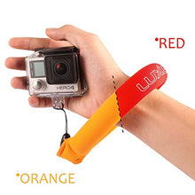 Load image into Gallery viewer, Waterproof Camera Float, Luxebell Universal Foam Floating Wrist Strap for GoPro Hero 8 7 6 5, Nikon, Olympus, Canon, Keys, Sunglasses and Phones Orange &amp; Red
