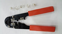 Telephone Cord Repair Kit (Modular Crimp Tool + 5 Connectors)