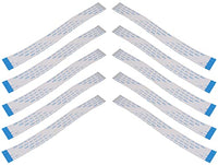 A1 FFCs - Flex Cable for Raspberry Pi Camera - White 15cm / 6 inch (10 Pack)