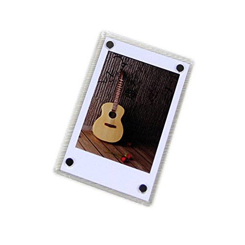 CLOVER Acrylic 3 Inch Magnetic Fridge Magnets Photo Frame for Fujifilm Instax Mini 7s 25 50 mini8 Instant Films