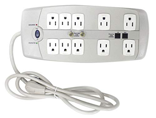 Power First 52NY61 - Surge Protector Outlet Strip 6 ft. White