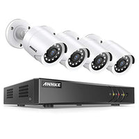 ANNKE 1080P Lite Security DVR and (4) 2MP 1920TVL Outdoor CCTV Cameras, P2P Technology, Easy Remote Access, Motion Detection & Alarm Push