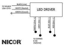 Load image into Gallery viewer, NICOR Lighting ACW-20-4H-UNV-50K 4 Ft. High-Output Dimmable LED Wraparound with Prismatic Acrylic Lens in 5000K, Black
