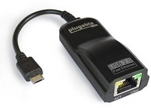 Load image into Gallery viewer, Plugable USB 2.0 OTG Micro-B to 100Mbps Fast Ethernet Adapter Compatible with Windows Tablets, Raspberry Pi Zero, and Some Android Devices (ASIX AX88772A chipset).
