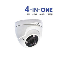 HDVD 1080p Dome Camera 2mp TVI/AHD/CVI/960H 4 in 1, Motorized 2.8-12mm Wide Angel Lens, Auto Focus, WDR, Night Vision up to 120ft, Surveillance Cameras