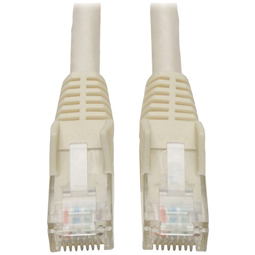 Tripp Lite 14-Ft Cat6 Rj45/Rj45 Snagless Molded Patch Cable, White N201-014-Wh