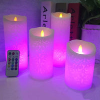 TOPCHANCES Electronic Colorful LED Candle Lights Timer + Remote Key for Wedding Party (812.5cm)