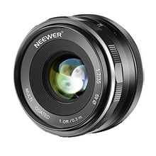 Load image into Gallery viewer, Neewer 35mm F1.7 Large Aperture APS-C Manual Focus Prime Fixed Lens, Compatible with Canon EF-M EOS-M Mount Mirrorless Cameras, Including Canon EOS M M2 M3 M5 M6 M10 M50 M100, M200 etc
