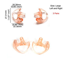 Load image into Gallery viewer, HYS Replacement Larger Earmold Earbud Earpiece for Two-Way Radio Air Acoustic Coil Tube Audio Kits
