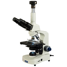 Load image into Gallery viewer, OMAX 40X-2500X Phase Contrast LED Trinocular Compound Siedentopf Microscope with 9MP Camera
