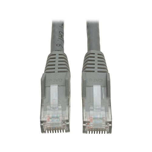 Tripp Lite Cat6 Gigabit Snagless Molded Patch Cable (RJ45 M/M) - Gray, 15-ft.(N201-015-GY)