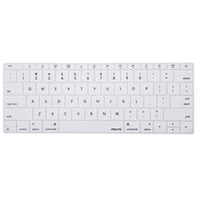 Load image into Gallery viewer, MOSISO Silicone Keyboard Cover Protective Skin Compatible with MacBook Pro 13 inch 2017 &amp; 2016 Release A1708 Without Touch Bar, MacBook 12 inch A1534, White
