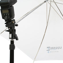 Load image into Gallery viewer, Square Perfect Twist-N-Swivel Flash Bracket Adjustable Flash &amp; Umbrella Mount
