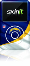 Load image into Gallery viewer, Skinit Decal MP3 Player Skin Compatible with iPod Classic (6th Gen) 80GB - Officially Licensed NFL Los Angeles Chargers Design
