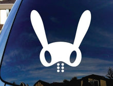 Load image into Gallery viewer, BAP Bunny Silhouette - Vinyl 4&quot; Tall (Color: White) Decal Laptop Tablet Skateboard car Windows Sticke
