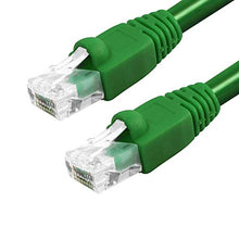 Load image into Gallery viewer, GRANDMAX CAT6A 5&#39; FT Green RJ45, 550MHz, UTP Ethernet Network Patch Cable Snagless/Molded Bubble Boot, 10 Pack
