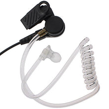 Load image into Gallery viewer, TENQ Advanced Nipple Covert Acoustic Tube Bodyguard FBI Earpiece Headset for Two Way Radio 1 Pin Motorola MH230TPR MH230R MD200TPR MS350R MS355R MR350R MT350R MG160A (2 Packs)

