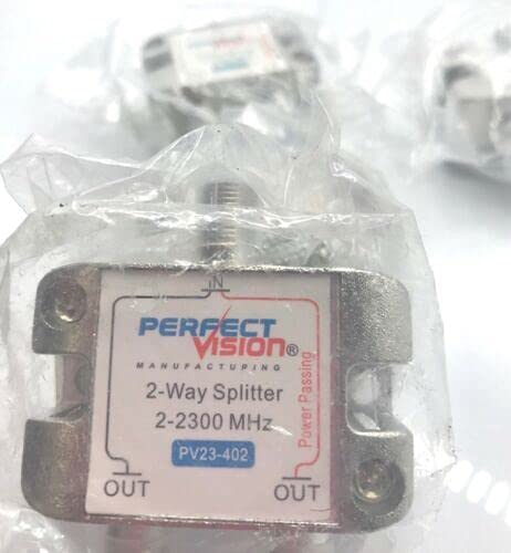 Perfect Vision PV23402 Wide Band Splitter 2-Way 1 Port PP 2-2300 Mhz (PV23-402)