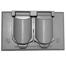 Load image into Gallery viewer, Sigma Electric, Gray 14245 1-Gang Horizontal Duplex Cover
