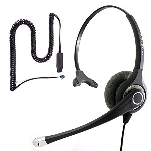 Headset Compatible with Avaya IP 9620, 9620C, 9620L, 9621, 9630, 9630G, Sound Forced Monaural Noise Cancel Mic Phone Headset for Customer Service