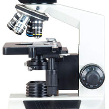 Load image into Gallery viewer, OMAX 40X-2000X Digital Darkfield Binocular Compound Microscope with Built-in 3.0MP USB Camera and Extra Bright Oil Darkfield Condenser and 100 Pieces Glass Slides and Covers
