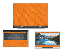 Load image into Gallery viewer, decalrus - Protective Decal for Dell G5 G5587 (15.6&quot; Screen) Laptop Orange Carbon Fiber Skin case Cover wrap CFDellG5587Orange
