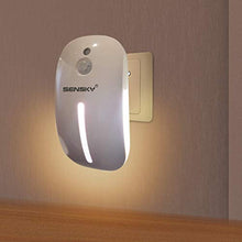 Load image into Gallery viewer, Sensky Motion Sensor Night Light Eye Friendly Front Low Light and Back Bright Light Design Night Lights for Bathroom Hallway (Warm White)
