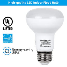 Load image into Gallery viewer, TORCHSTAR BR20 LED Bulbs, Indoor Flood Light R20, Dimmable, 7.5W (50W Eqv), UL &amp; Energy Star, 3000K Warm White, E26 Medium Base, Recessed Can Lights, Home Ceiling, Pack of 4
