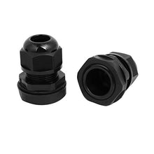 Load image into Gallery viewer, Aexit M25x1.5mm 3mm-5.5mm Transmission Adjustable 4 Holes Nylon Cable Gland Joint Black 10pcs
