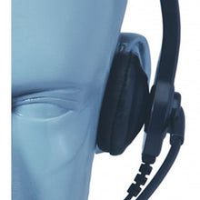 Load image into Gallery viewer, LW Single Muff Adjustable Headset Boom Mic for Kenwood 2-Pin Series Handhelds
