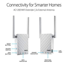 Load image into Gallery viewer, ASUS AC1200 Dual Band WiFi Repeater &amp; Range Extender (RP-AC55) - Coverage Up to 3000 sq.ft, Wireless Signal Booster for Home, AiMesh Node, Easy Setup
