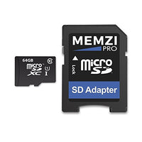 MEMZI PRO 64GB 90MB/s Class 10 Micro SDXC Memory Card with SD Adapter for ASUS ZenFone AR, 5Q, 5Z, 4, 4 Pro, 4 Max, 3, 3 Laser, 3 Zoom, V, Max Plus, Max, Live Cell Phones