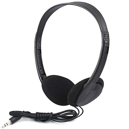 Wholesale Bulk Headphones 25 Pack for Kids,Classroom,Labs,Students and Adults - Black