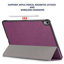Load image into Gallery viewer, 2018 New iPad Pro 11 inch Case, DIGIC Slim Fit Premium Leather Flip Smart Case Cover with Auto Sleep/Wake and Trifold Stand Function | Support Apple Pencil Charging | for iPad Pro 11&quot;, Purple
