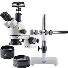Load image into Gallery viewer, KOPPACE 3.5X-90X,Trinocular Stereo Microscope,Single arm bracket,10 million pixels, Industrial inspection Microscope,USB 3.0 Industrial Camera,144 LED Ring Light,Provide professional image measurement
