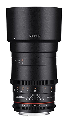 Rokinon Cine DS 135mm T2.2 ED UMC Telephoto Cine Lens for Nikon Digital SLR Cameras