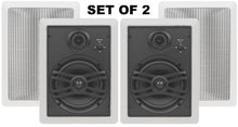 Load image into Gallery viewer, Yamaha Natural Sound Custom Easy-to-install In-Wall Flush Mount 3-Way 150 watts Speaker Set (1 Pair of 2 Speakers) with a 1&quot; Swivel Titanium Dome Tweeter, 1-5/8&quot; Swivel Aluminum Dome Midrange Driver &amp;
