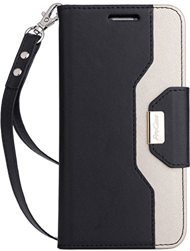 Procase Lg G6 Wallet Case For Women, Premium Leather Flip Folio Kickstand Case With Card Holder Wris