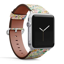 Load image into Gallery viewer, S-Type iWatch Leather Strap Printing Wristbands for Apple Watch 4/3/2/1 Sport Series (38mm) - Pattern of Musical Symbols
